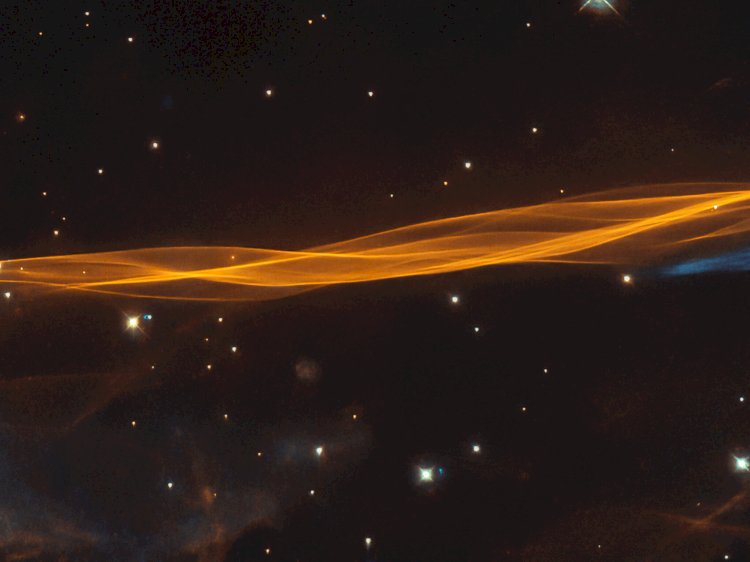 Hubble Views Edge of Stellar Blast
